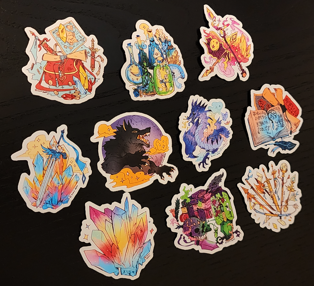 Mystic Crystal Sword 2" Premium Sticker