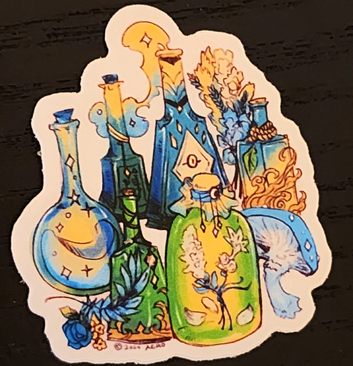 Botanical Brews 2" Premium Sticker