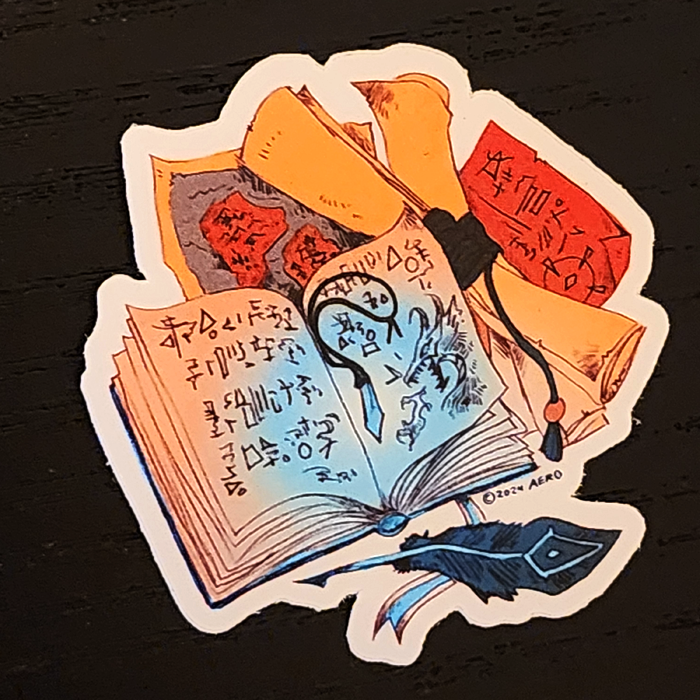 Hero's Key Items 2" Premium Sticker