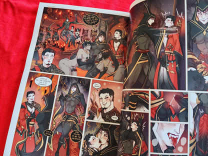 SKYSET KNIGHTS 1: The Red Moon Rises comic book [bara | romance | yaoi | M/M | nsfw erotica | BL]
