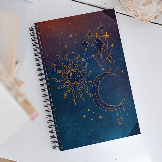 Celestial Spiral Notebook