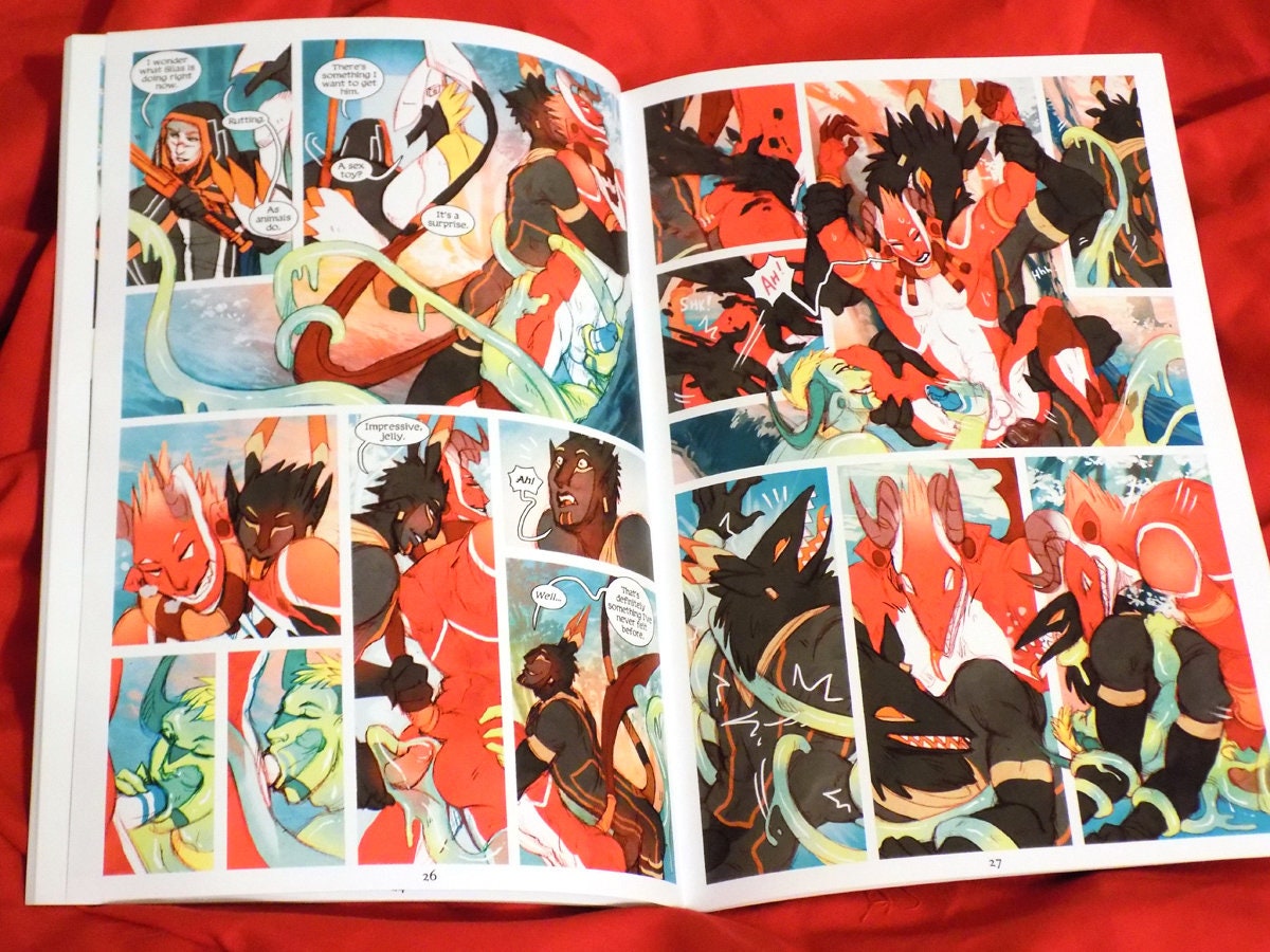 MEN+MONSTERS #2 single-issue comic book [bara | monsters | yaoi | NSFW erotica]