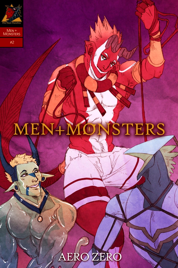 MEN+MONSTERS #2 single-issue comic book [bara | monsters | yaoi | NSFW erotica]