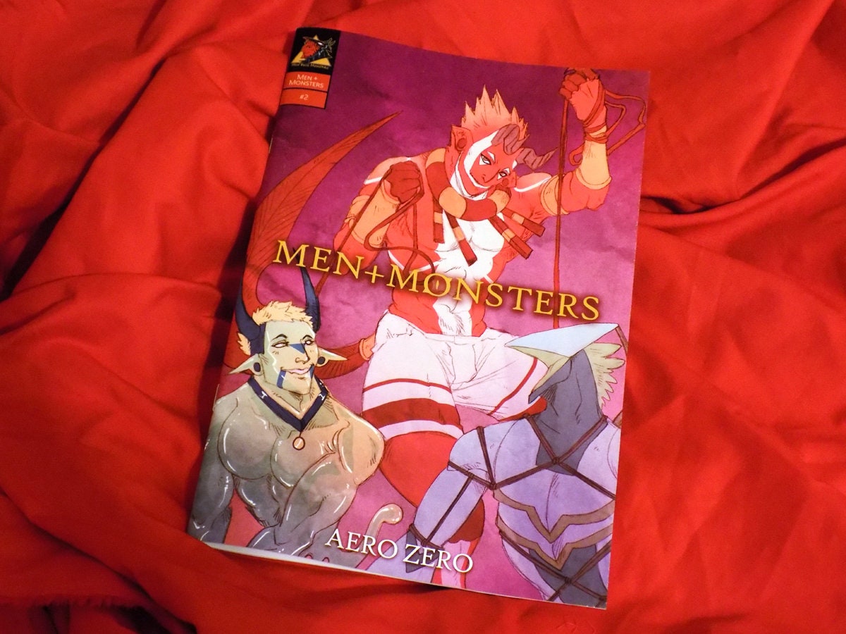 MEN+MONSTERS #2 single-issue comic book [bara | monsters | yaoi | NSFW erotica]