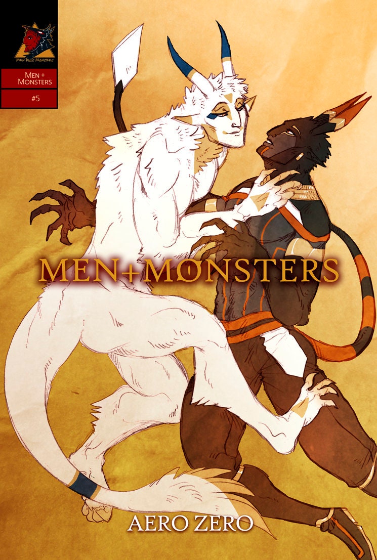 MEN+MONSTERS #5 single-issue comic book [bara | monsters | lgbtqia | humor | NSFW erotica]