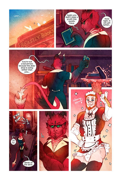 MEN+MONSTERS #6 single-issue comic book [bara | monsters | lgbtqia | humor | NSFW erotica]