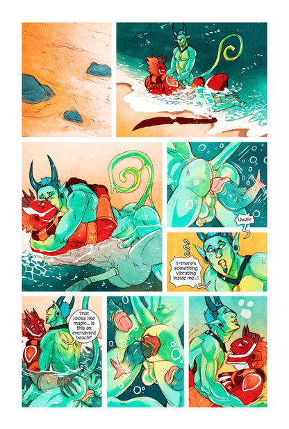 MEN+MONSTERS #5 single-issue comic book [bara | monsters | lgbtqia | humor | NSFW erotica]