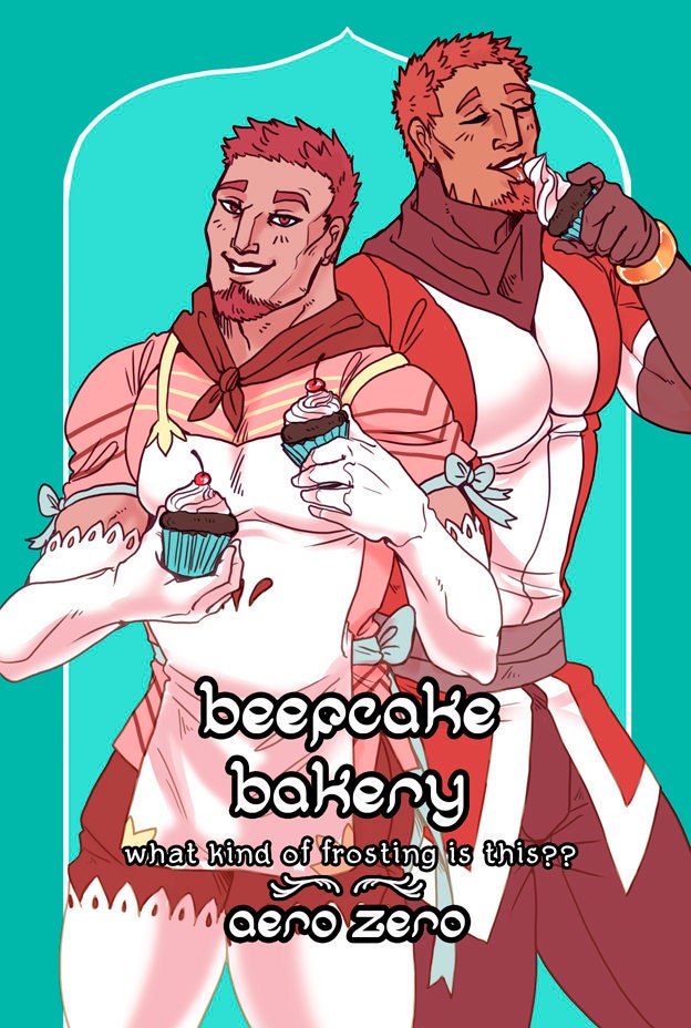 BEEFCAKE BAKERY Comic Book: What kind of frosting is this?? [bara | humor | romance | teratophilia | NSFW erotica | slice-of-life]
