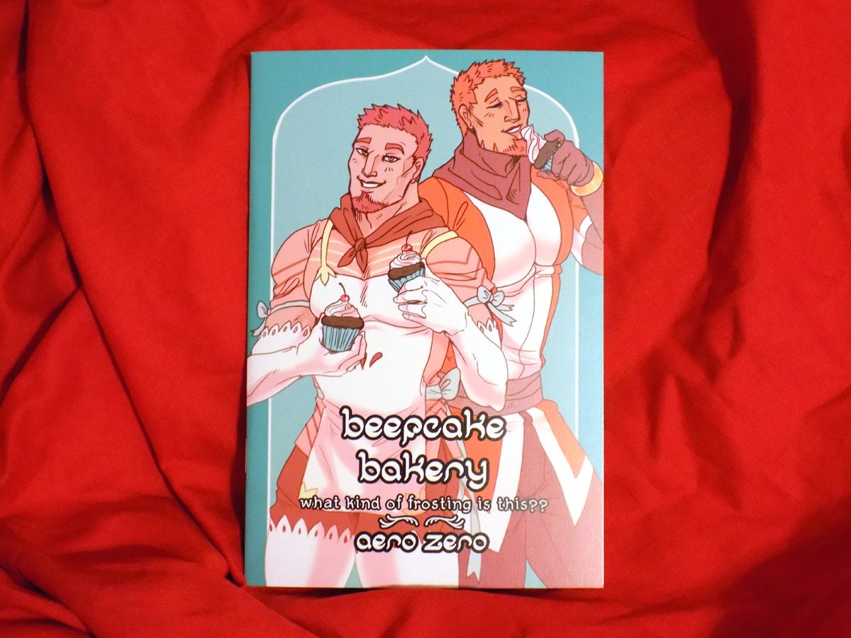 BEEFCAKE BAKERY Comic Book: What kind of frosting is this?? [bara | humor | romance | teratophilia | NSFW erotica | slice-of-life]