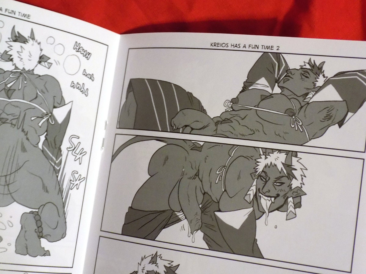 BEEFCAKE BAKERY Comic Book: What kind of frosting is this?? [bara | humor | romance | teratophilia | NSFW erotica | slice-of-life]