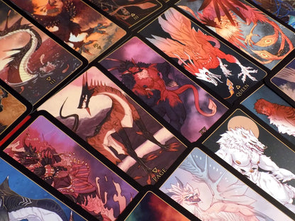 TERATO TAROT Card Deck + Book + Velvet Bag [teratophilia | monsters | cryptid tarot | beginner-friendly | bara | gay | gay tarot | M/M ]