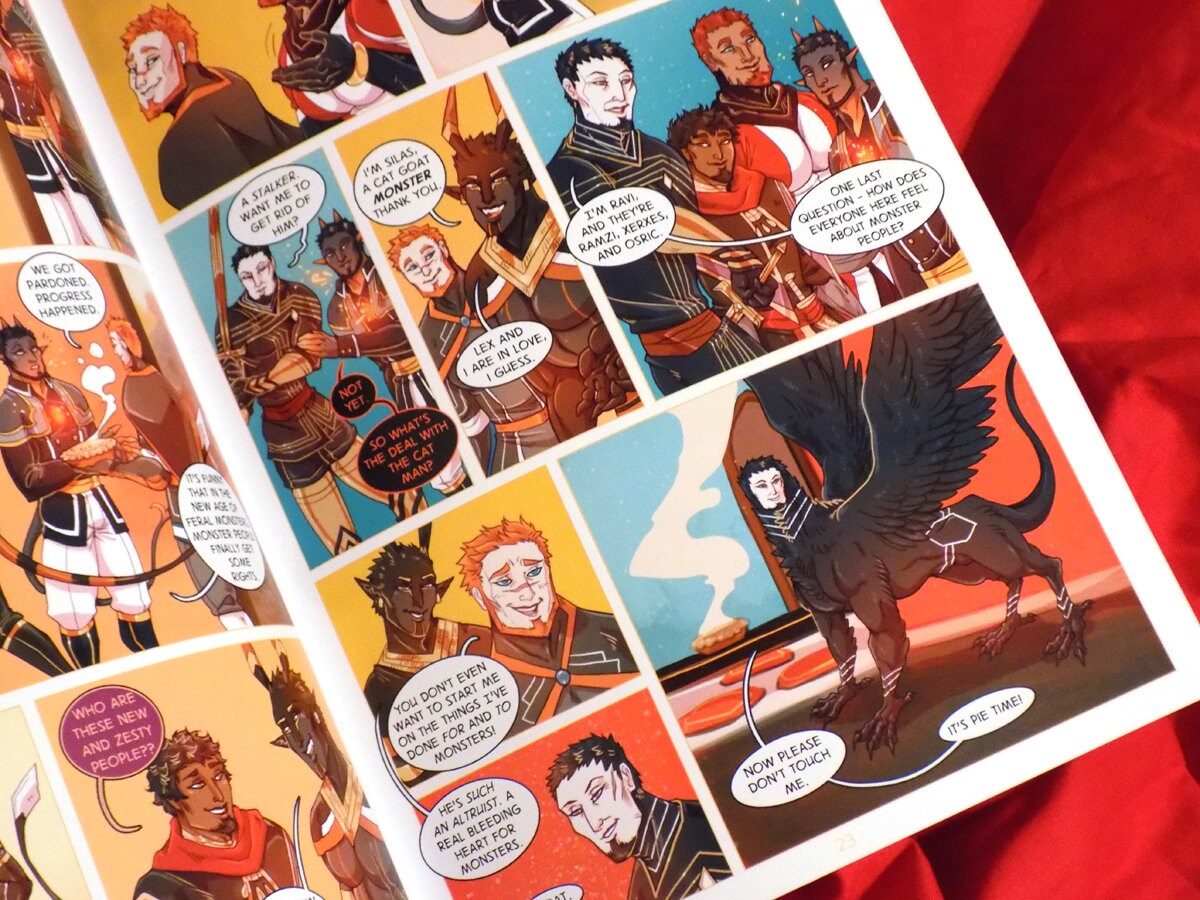 SWORD KINGS #1 comic book [bara | monster | LGBTQIA | sfw]