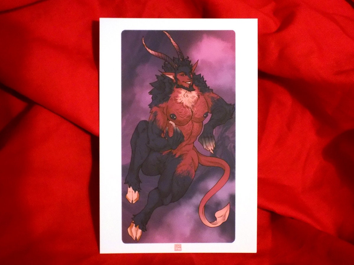 DEMON 4x6 Art Print [original | fantasy | terato | incubus | devil monster | postcard]