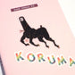 KORUMA 3" clear vinyl sticker [original | fantasy | terato | cursed horse | cryptid | demon | monster]