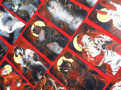 CELESTIAL ANIMAL Oracle Card Deck + Book [lgbtqia | gay | anthro | bara| furry | therian | zodiac | beginner-friendly]