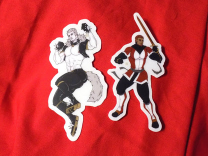 JET 3" clear vinyl sticker [original | fantasy | terato | monster boy | demon | monster | werewolf | lycan]